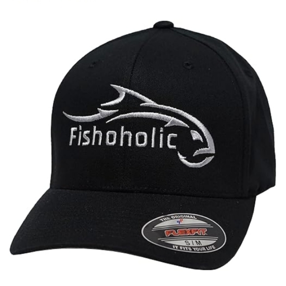 Baseball Fishing Hat Embroidered Logos Mesh Trucker Fishing Outdoors Blak NWT - Picture 8 of 8